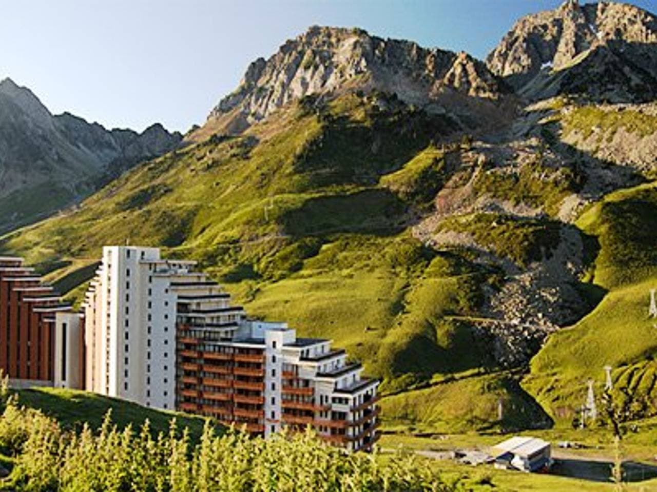 Foto 10 von 16: Studio 4 Pers, Südbalkon, Parkplatz, an der Piste