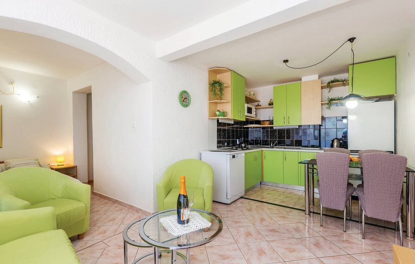 Foto 4 von 38: Studio für 4 Personen mit Meerblick