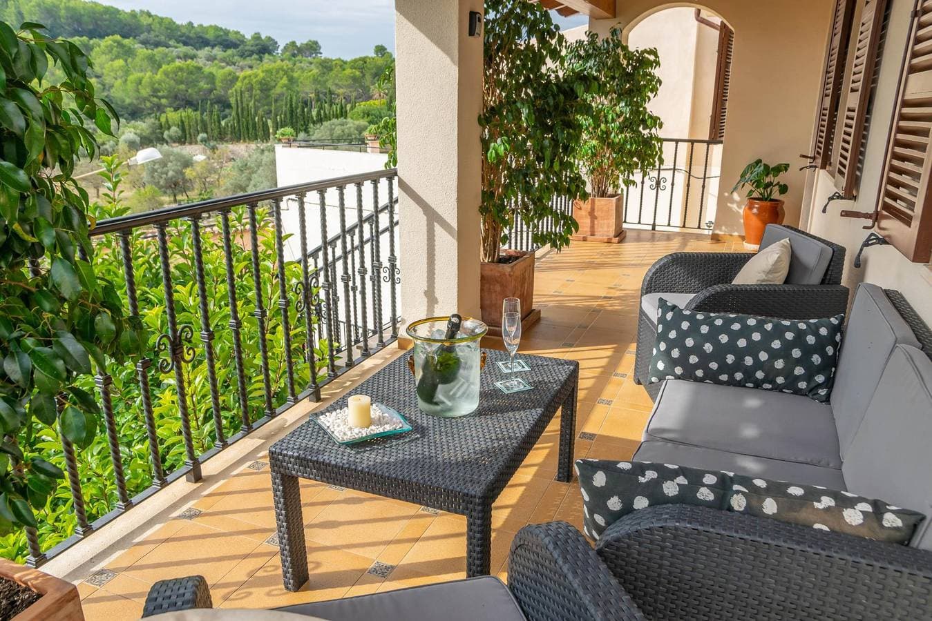 Foto 6 von 53: Ca Na Rosa (De Selva) - Apartment mit privatem Pool und Garten in der Nähe der Berge. WiFi gratis