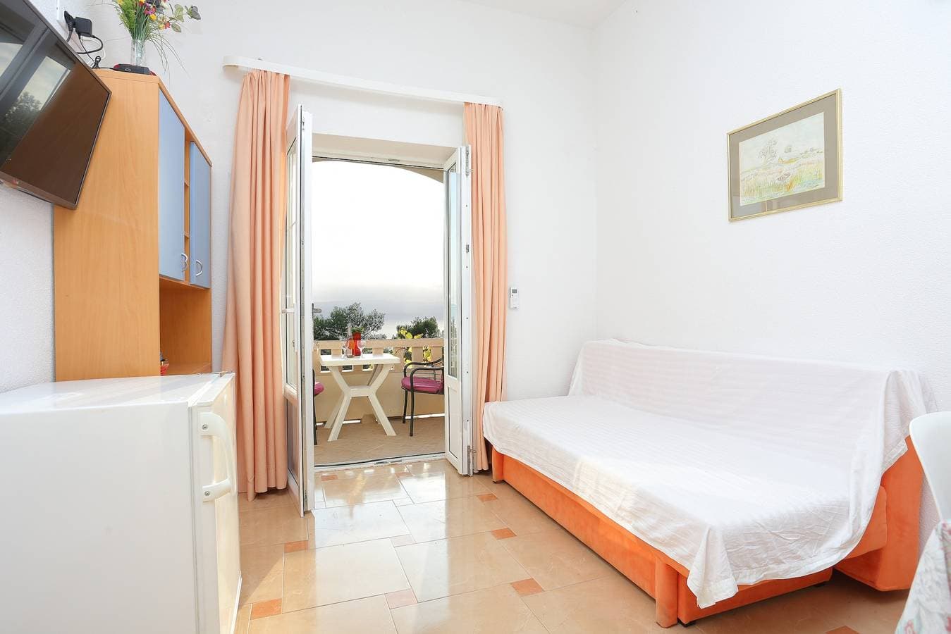 Foto 13 von 21: 1-Zimmer-Ferienwohnung mit Terrasse und Meerblick Brela, Makarska A-6006-b