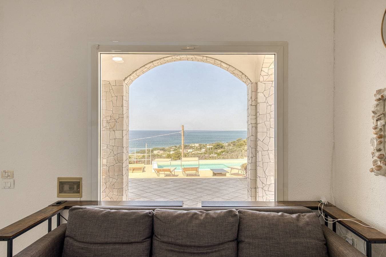 Foto 6 von 39: Villa Rusciu de lu mare superior – Pool, Meerblick, 4 Schlafzimmer, Strandnähe