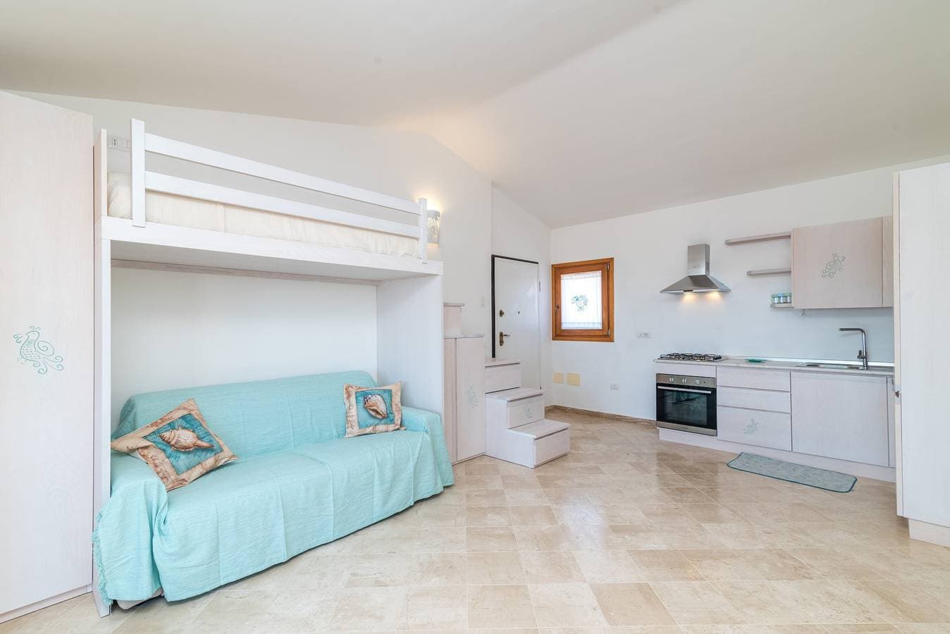 Foto 12 von 27: Ferienwohnung "La Pavoncella" mit Meerblick, privater Terrasse und Klimaanlage