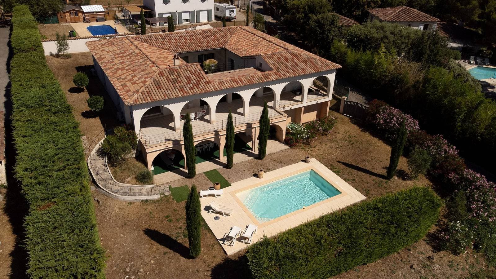 Foto 2 von 36: Villa „La Cabri 5 Chambres Piscine“ mit Meerblick, WLAN und Klimaanlage