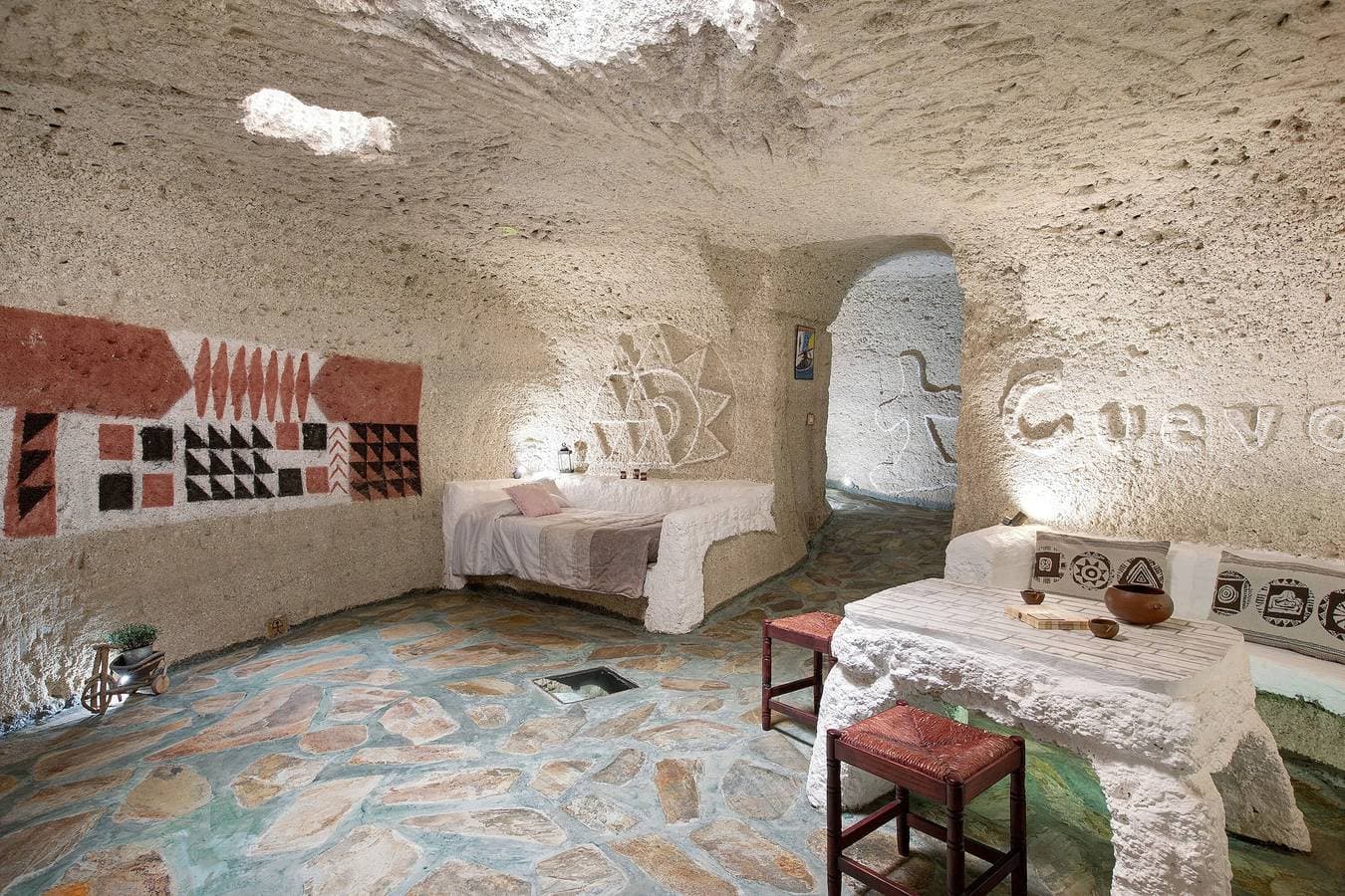 Foto 8 von 27: Haustierfreundliches Ferienhaus Casas Cueva Alfer 2 mit Meerblick, Garten und WLAN