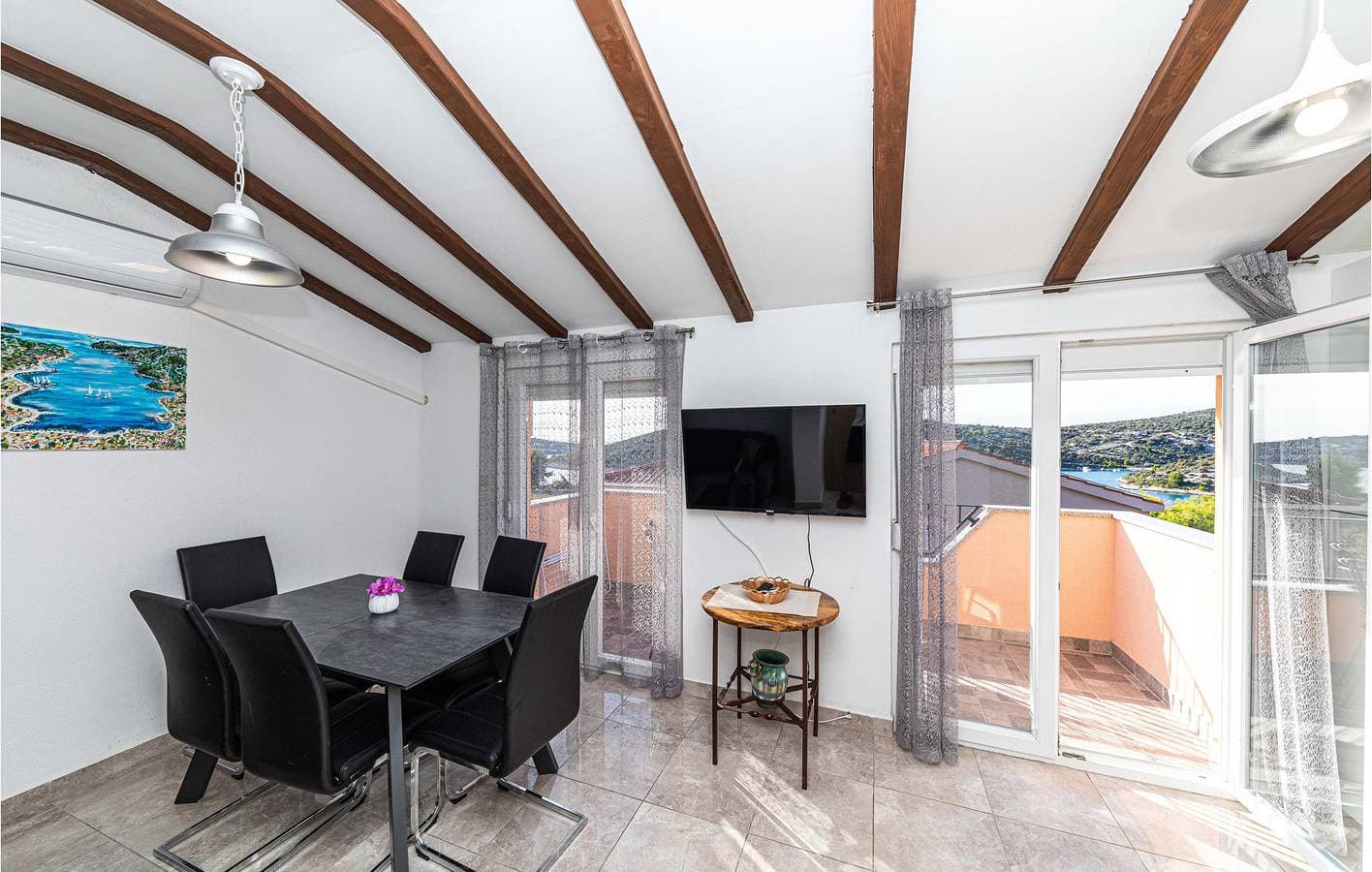Foto 10 von 28: Apartment mit Meerblick, Terrasse, WLAN und Parkplatz – 1,5 km zum Strand