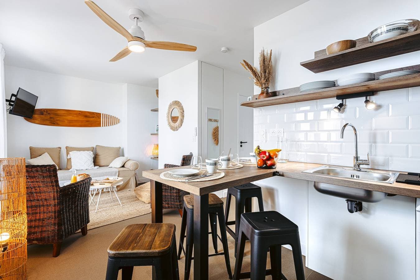 Foto 4 von 23: Appartement Les Iles mit Meerblick, privater Terrasse und WLAN