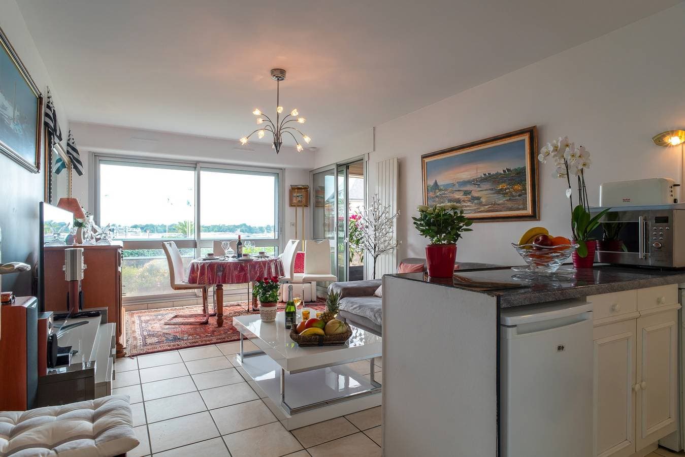 Foto 10 von 15: Appartement „Mit Meerblick“ mit privater Terrasse, Balkon und WLAN