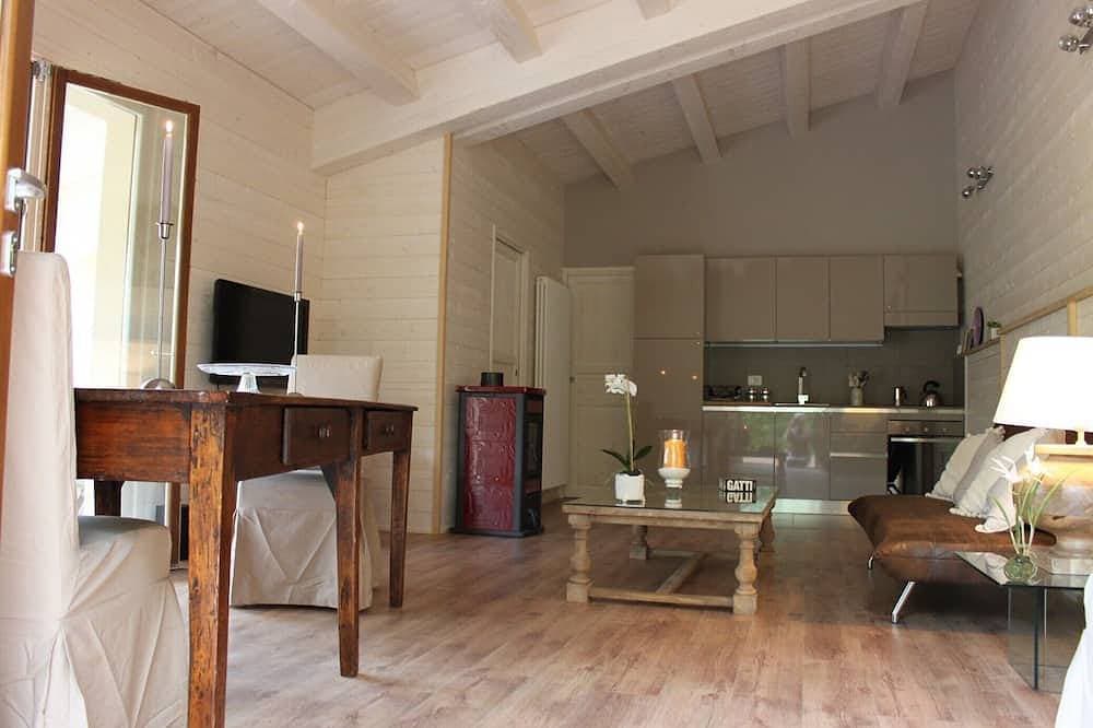 Foto 13 von 23: Wunderschöne Loft mit hohen Decken, Holzinterieur und Panoramaterrasse, Pool