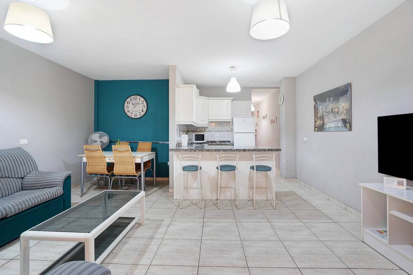 Foto 9 von 25: Ferienhaus "Vivienda Vacacional Atlántida" mit 2 Gemeinschaftspools, 2 privaten Terrassen und WLAN