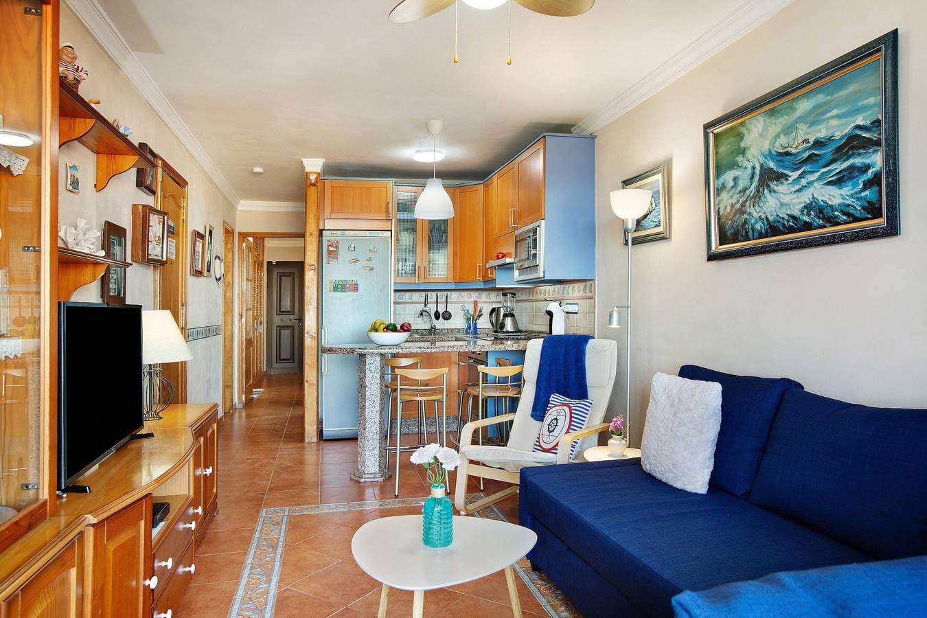 Foto 11 von 23: Apartamento Sol Del Sur mit Meerblick, Pool, WLAN und Garten