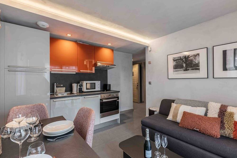 Foto 11 von 14: Gemütliche Wohnung in Courchevel mit großem Schlafzimmer und Parkplatz