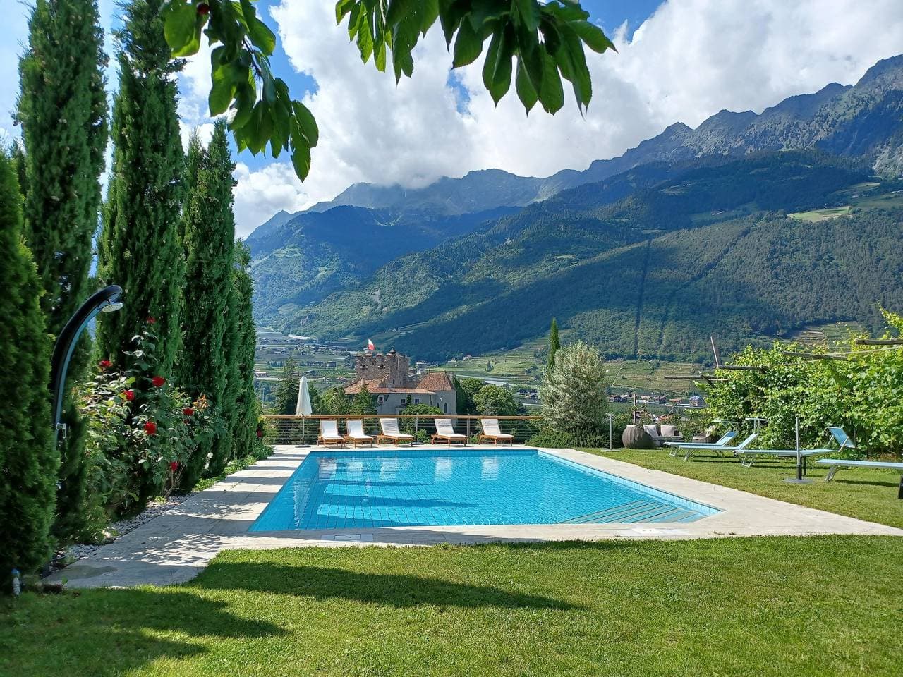 Foto 6 von 23: Chalet 'Moosbichlerhof Celina' mit Bergblick, Gemeinschaftspool und Wi-Fi