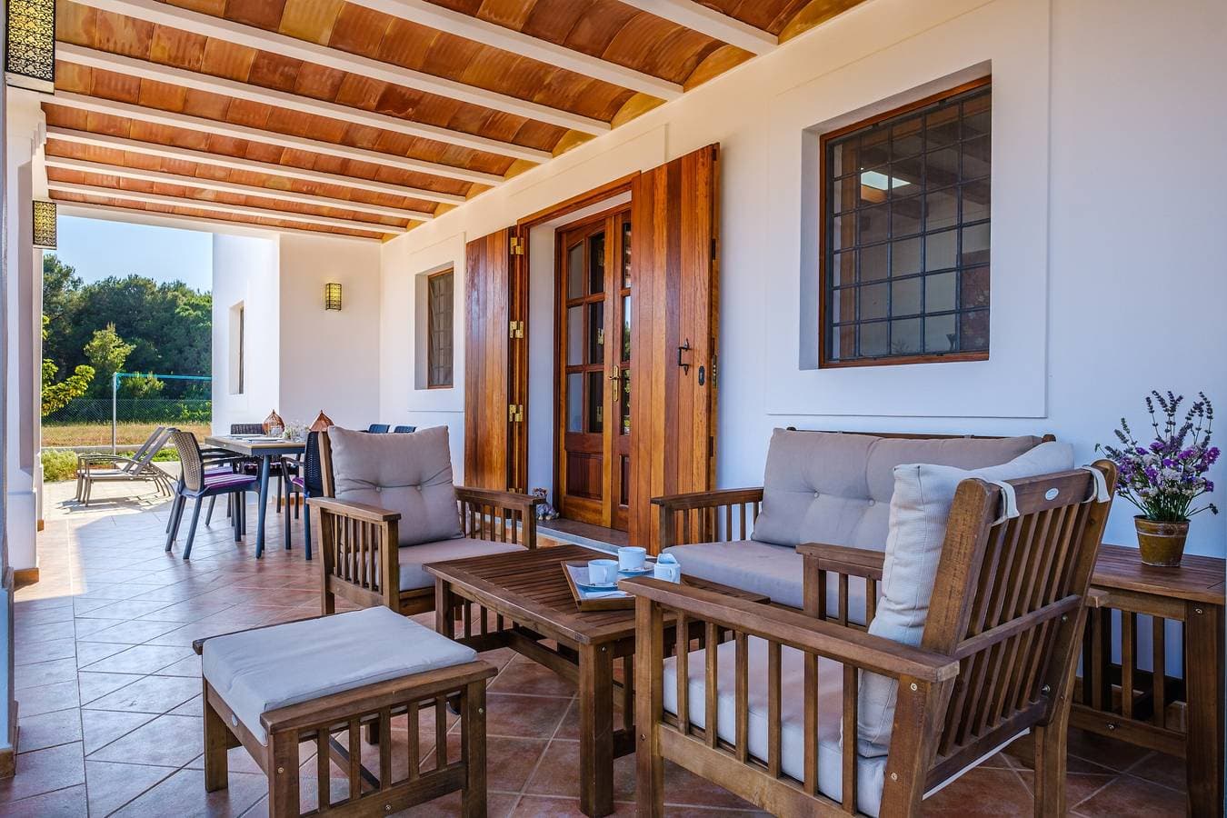 Foto 5 von 25: Ibizenkische Finca mit Veranda, Gemüsegarten, Sonnenterrasse und WLAN