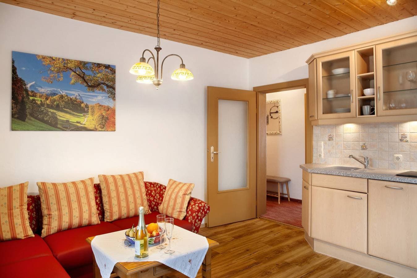 Foto 6 von 21: Ferienwohnung Zugspitze mit Bergblick, Balkon und WLAN