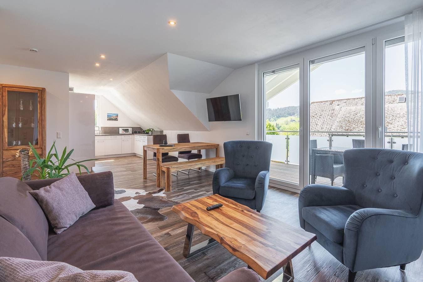 Foto 6 von 21: Ferienwohnung 'Weißtanne' mit Bergblick, Sauna, Balkon und Wi-Fi