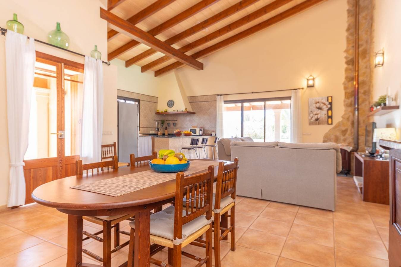 Foto 12 von 28: Els Garrovers - Villa mit privatem Pool und kostenlosem Wifi in Ses Salines