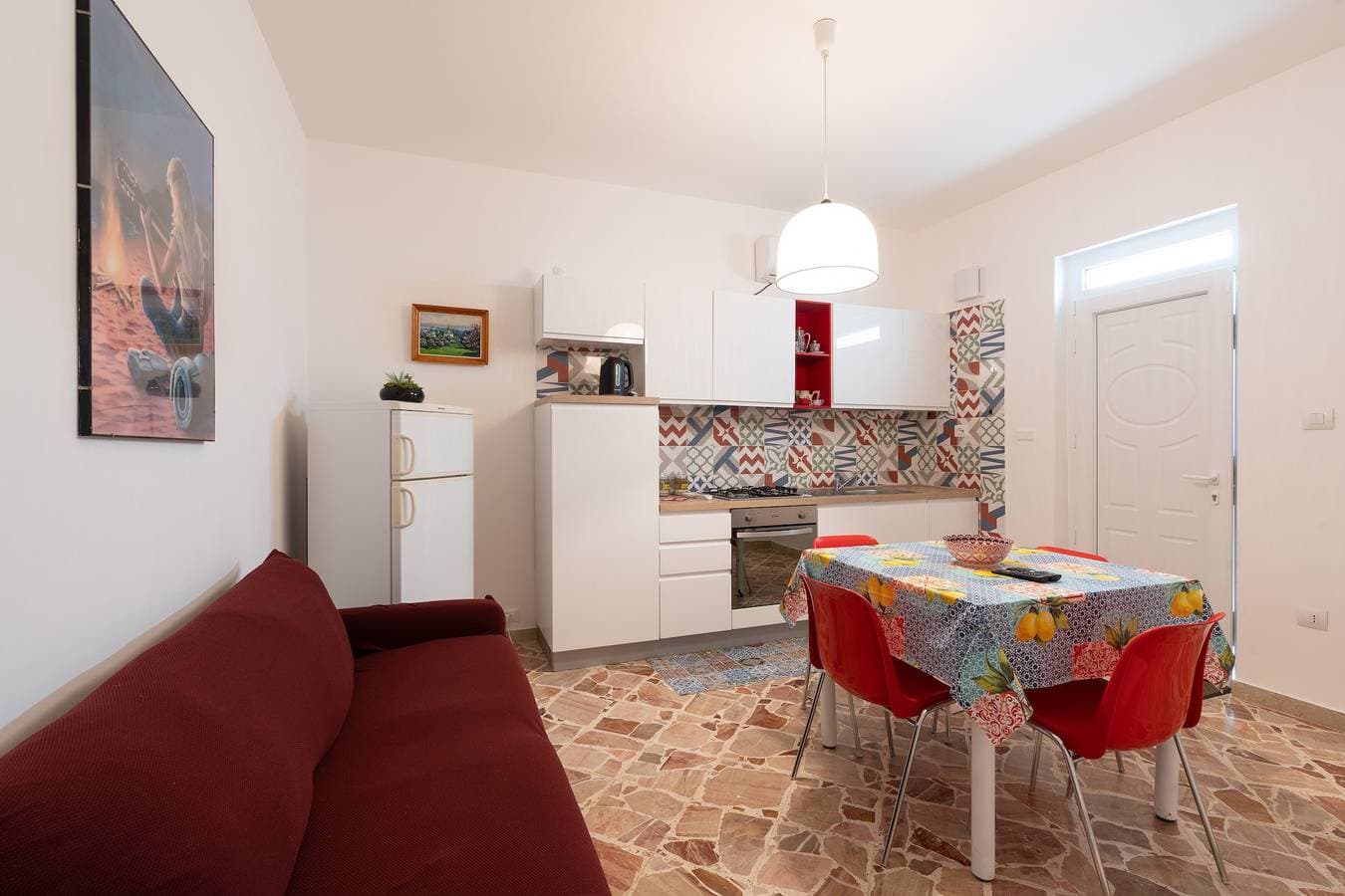 Foto 3 von 34: Ferienwohnung 'Casa Rossa' mit Meerblick, Veranda und WLAN