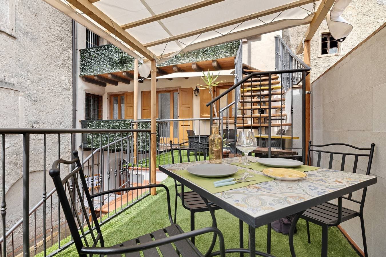 Foto 5 von 25: Apartment „Casa Sole 2“ mit Bergblick, Balkon und WLAN