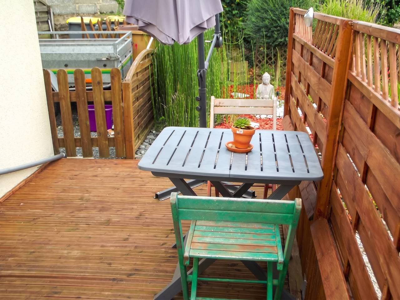 Foto 8 von 13: Komfortables Studio in Pédernec - 27 m² - Sonnenterrasse