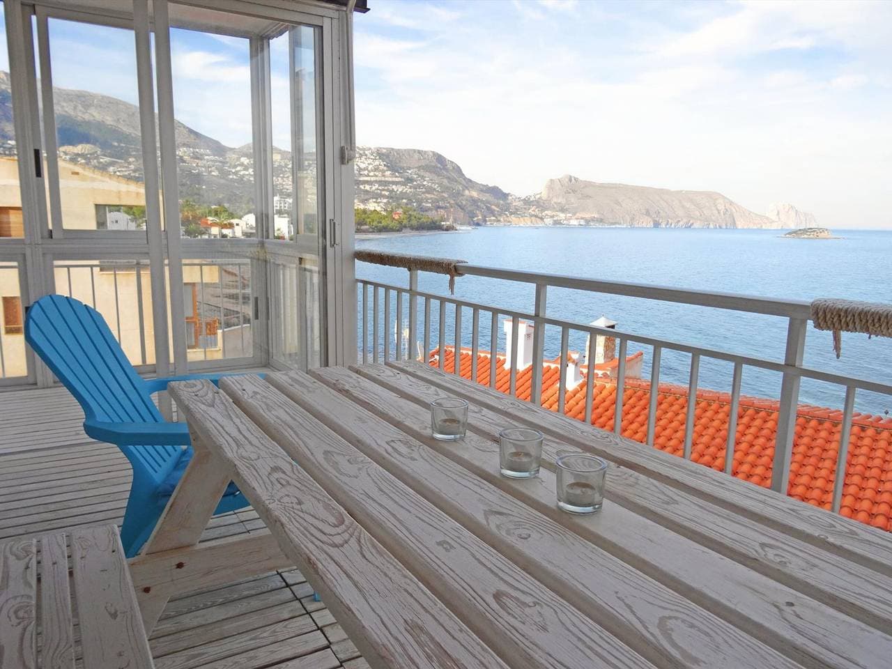 Foto 3 von 19: Moderne Wohnung in Altea mit 2 Schlafzimmern, Balkon und Meerblick