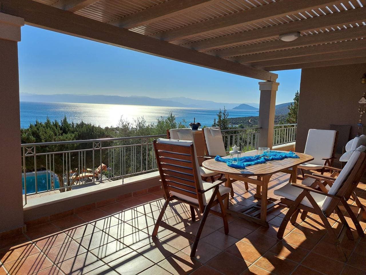 Foto 6 von 53: Atemberaubender Meerblick, Pool, Strandnähe, Wifi- Ferienhaus Argolis, Peloponnes