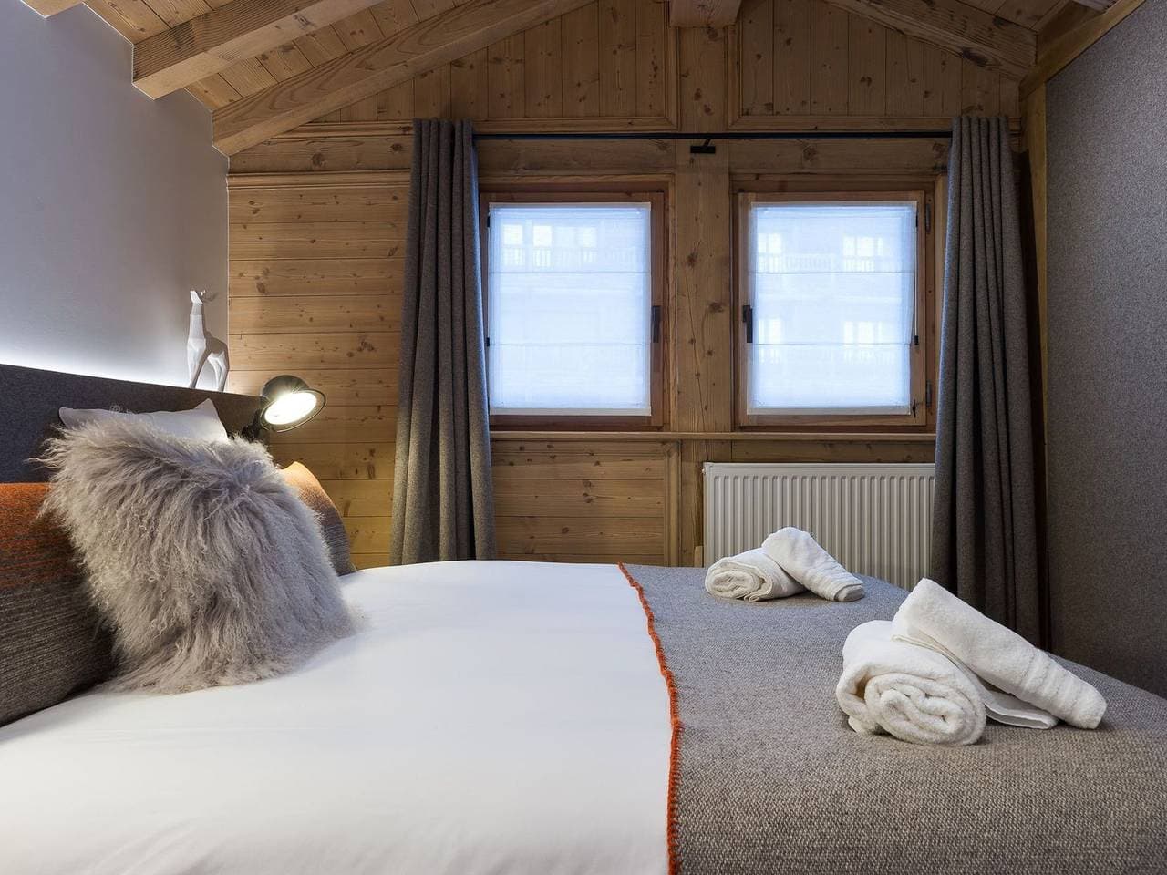 Foto 8 von 19: Wunderschöne moderne Wohnung in Courchevel 1850, 3 Schlafzimmer, Sauna, Parkplatz