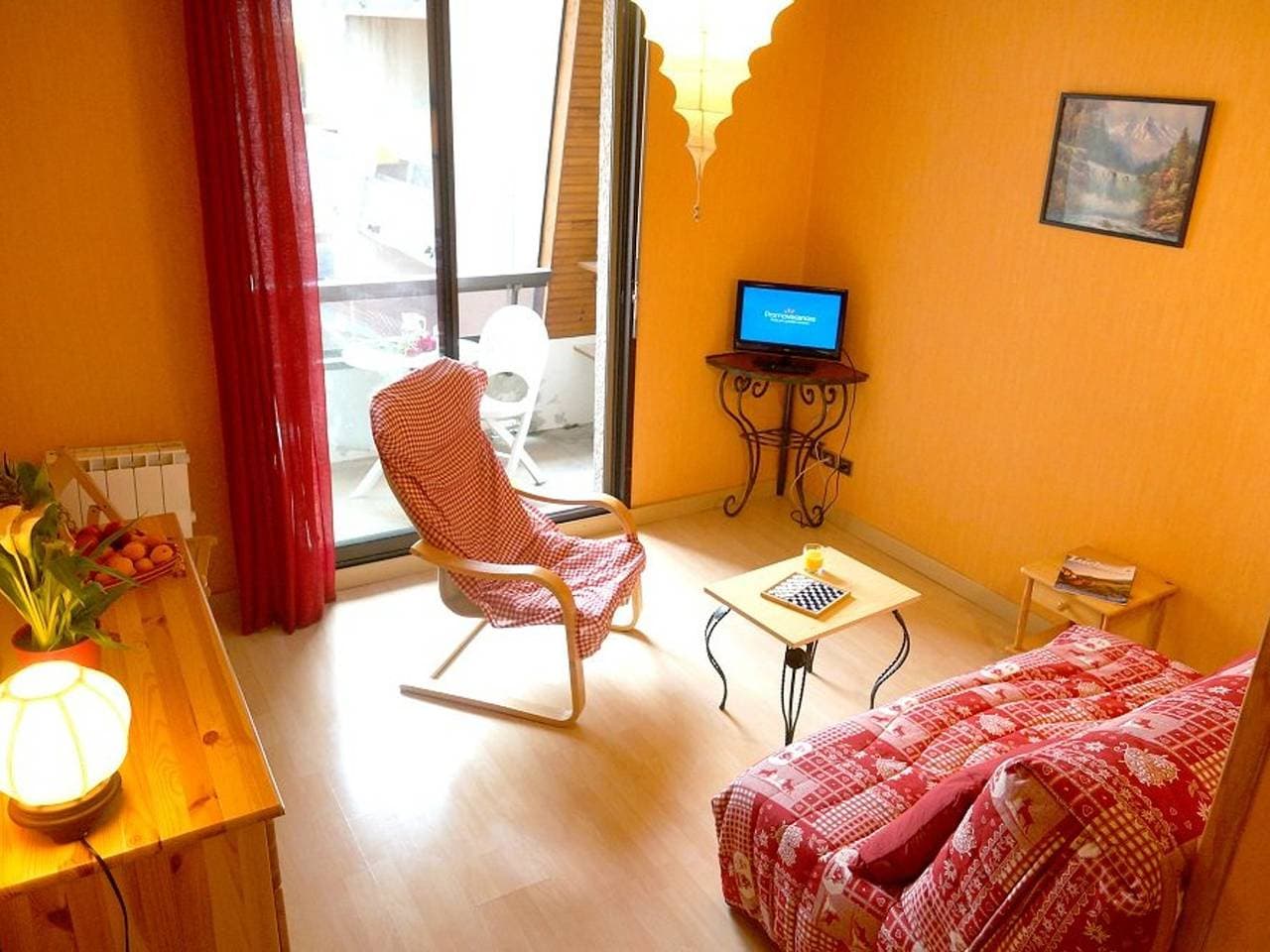 Foto 3 von 14: Zentrales Studio in Luchon für 2 Pers., Balkon, in Liftnähe