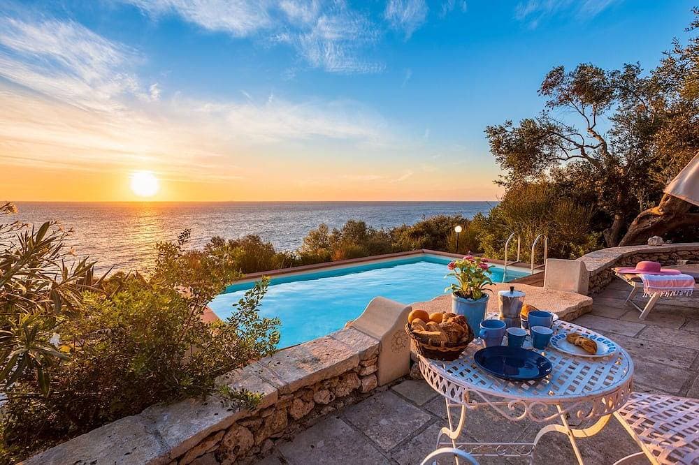 Mareblu, Trullo mit herrlicher Veranda mit Blick auf das Meer in der Franchina 1