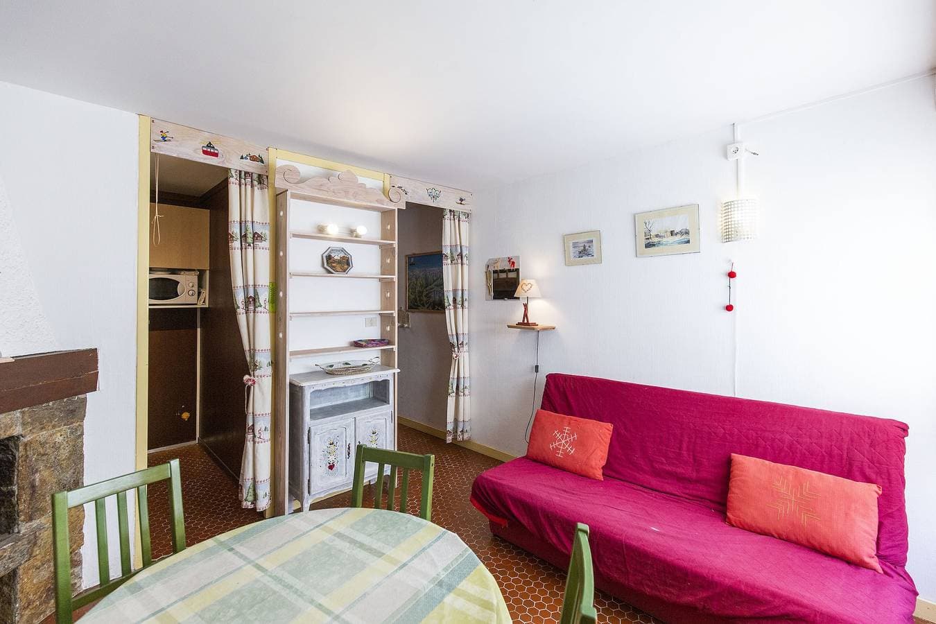 Foto 4 von 28: Einzimmerapartment "Pieds Des Pistes" mit WLAN