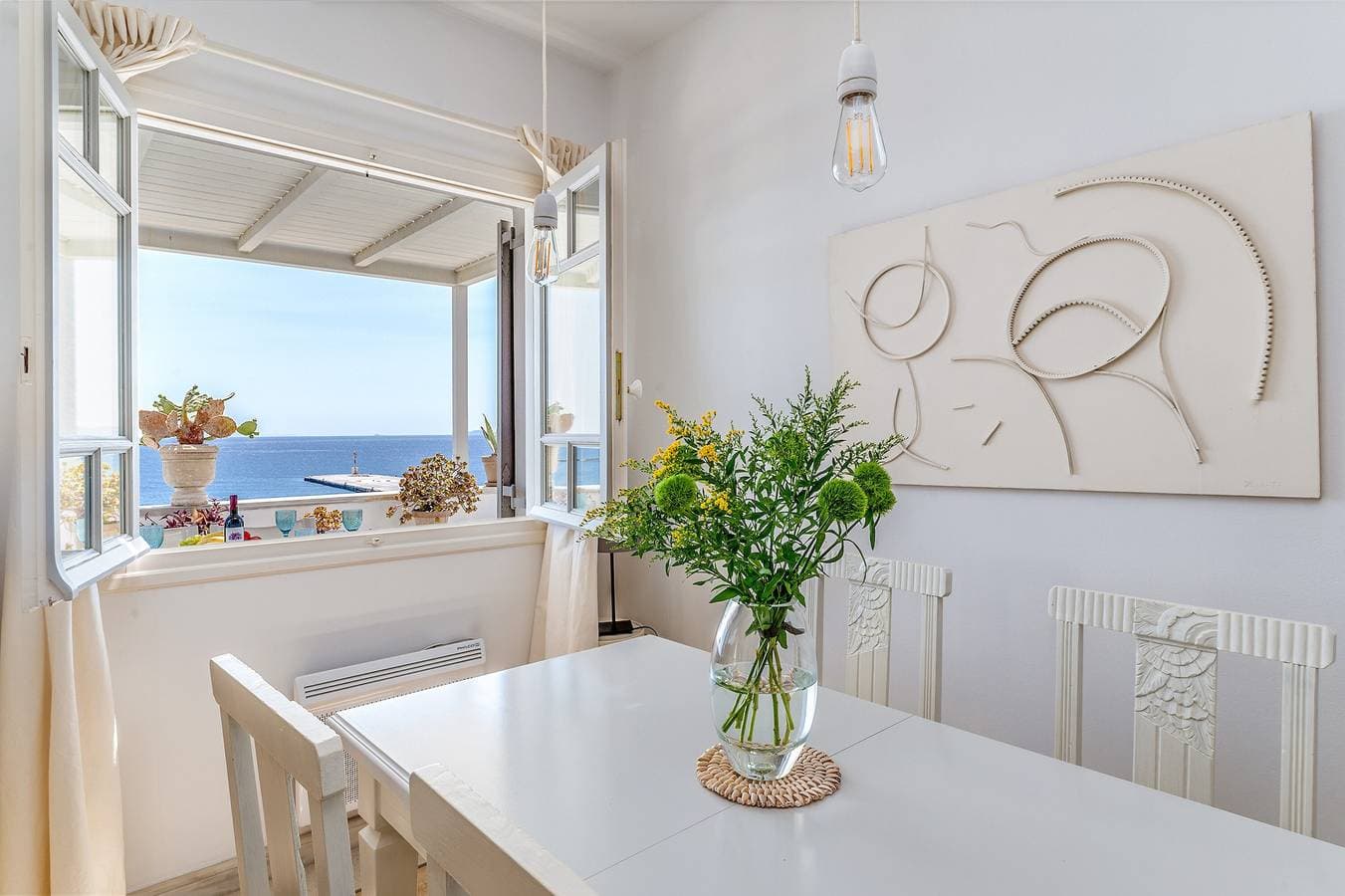 Foto 5 von 25: Ferienwohnung 'Seepferdchen 2 Tinos' mit Meerblick, WLAN und Klimaanlage
