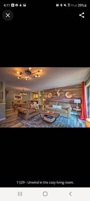 Clean Ski in ski out condo located at Seasons on Mt. Snow. 1