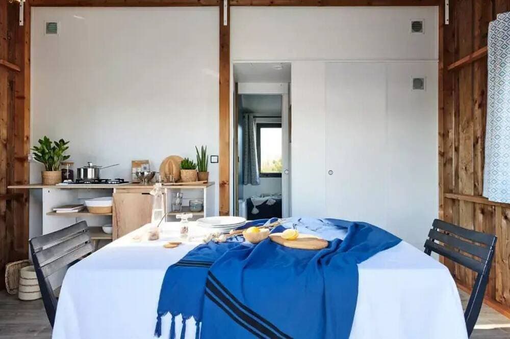 Camping Le Rivage **** - Bungalow Tit home 3 Zimmer 4 Personen ohne Bad 1