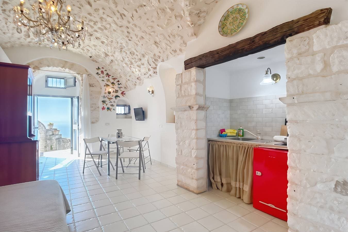 Foto 4 von 23: Studio „Al Torrione 2“ mit Meerblick und Klimaanlage