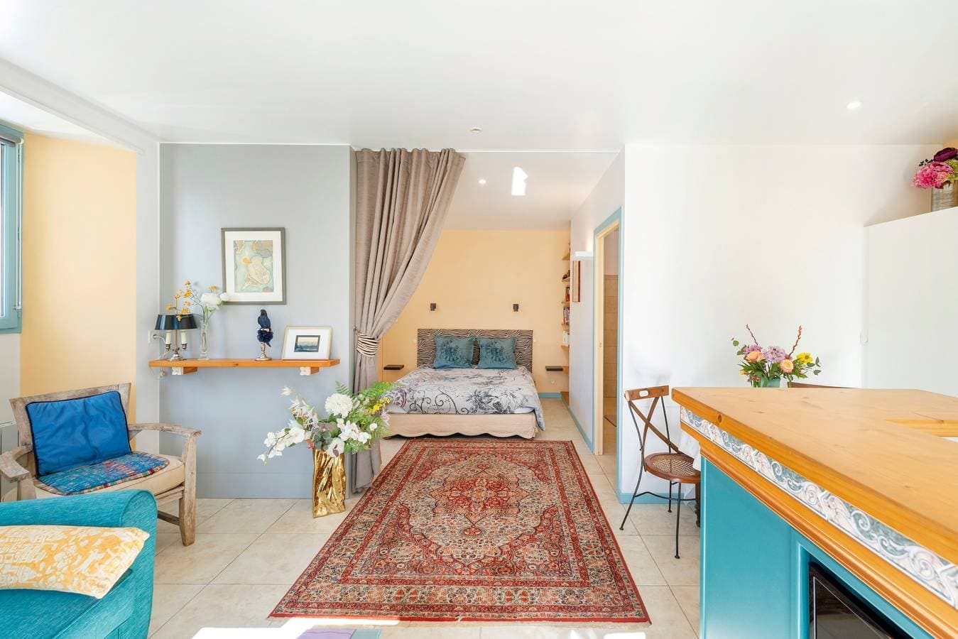 Foto 7 von 21: Appartement „Gîte à Sare“ mit Bergblick, privater Terrasse und WLAN