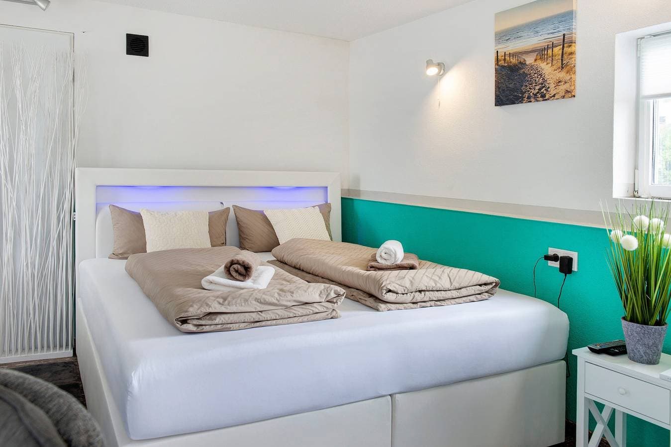 Foto 12 von 37: Whirpool und Sauna in neu renovierten Ferienwohnung "Spawo" mit WLAN