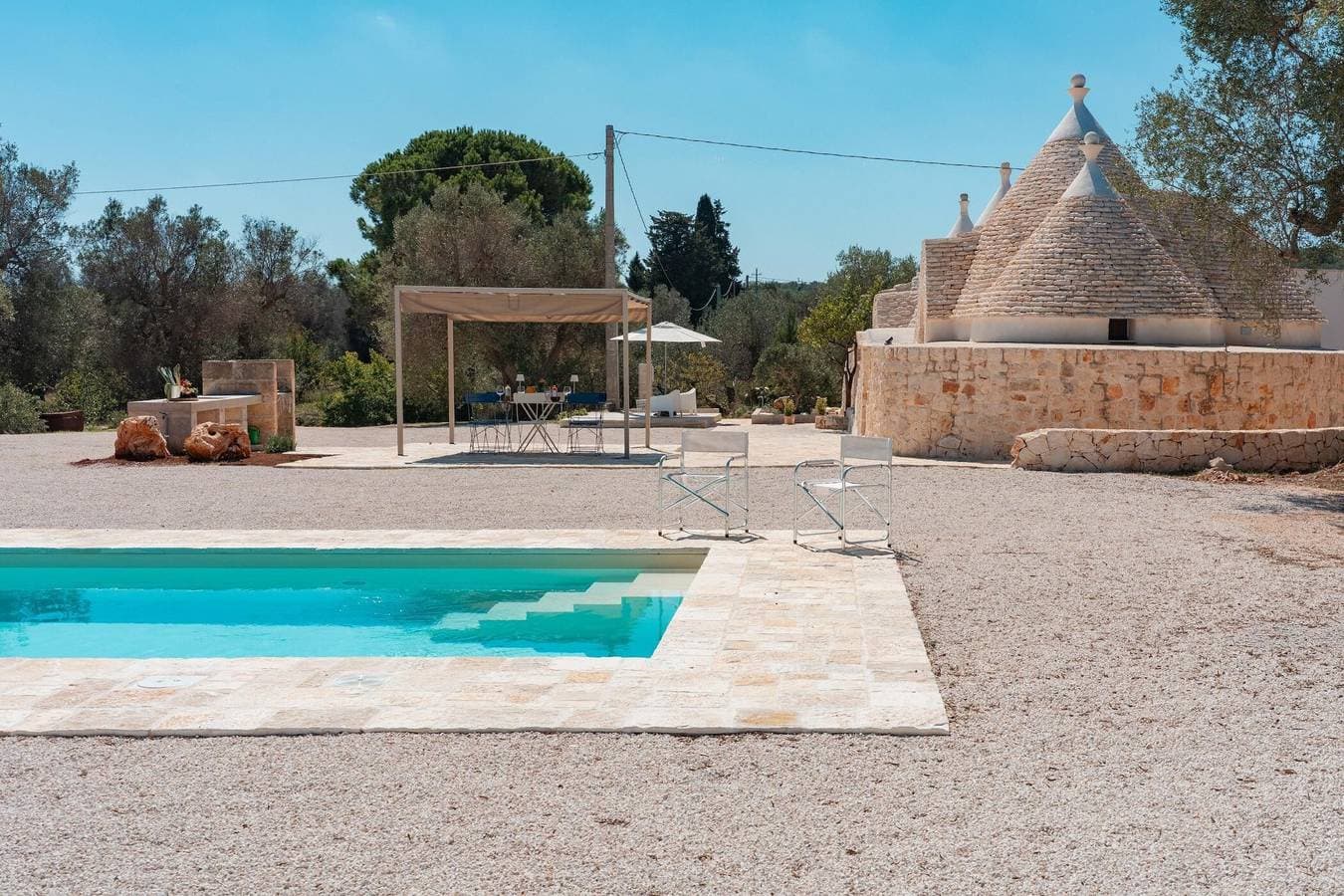 Foto 5 von 33: Trulli Scacciapensieri mit privatem Pool in der apulischen Landschaft