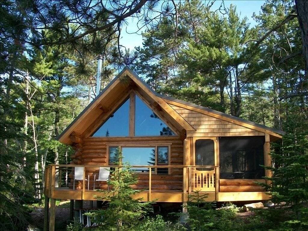 Foto 12 von 38: Tettegouche Blockhaus North Shore Lake Superior mit Sauna