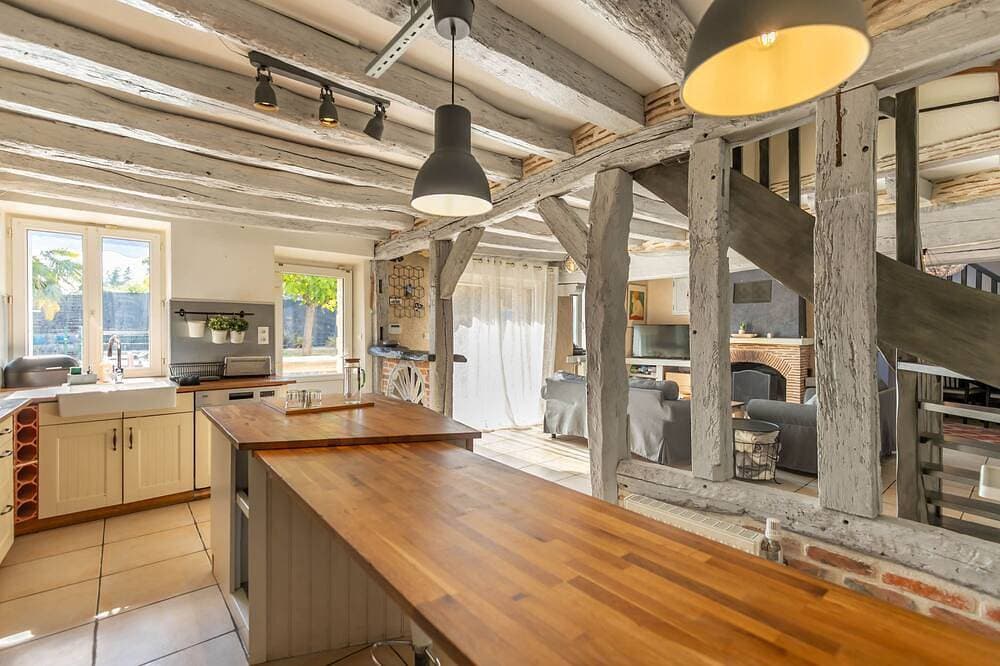 Foto 9 von 30: Ferienhaus-Traditionell-Ensuite mit Dusche-avec Piscine et Mare