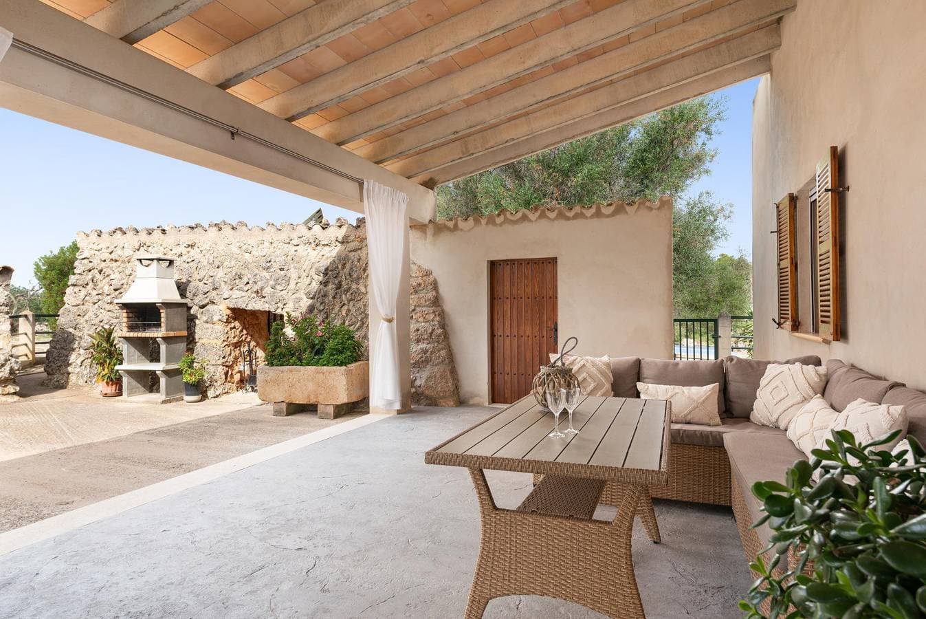 Foto 8 von 32: Son Rossinyol  - Apartment mit privaten Pool in Llubi. WiFi gratis