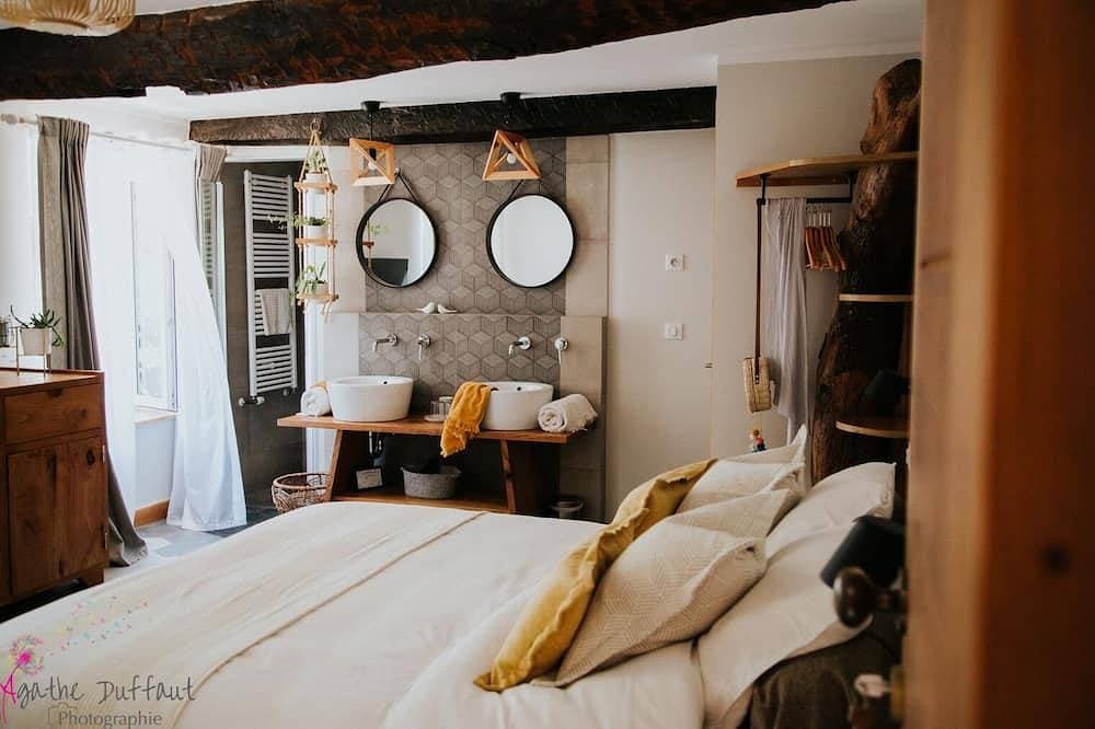 Doppelzimmer-Komfort-Ensuite mit Dusche-Gartenblick 1