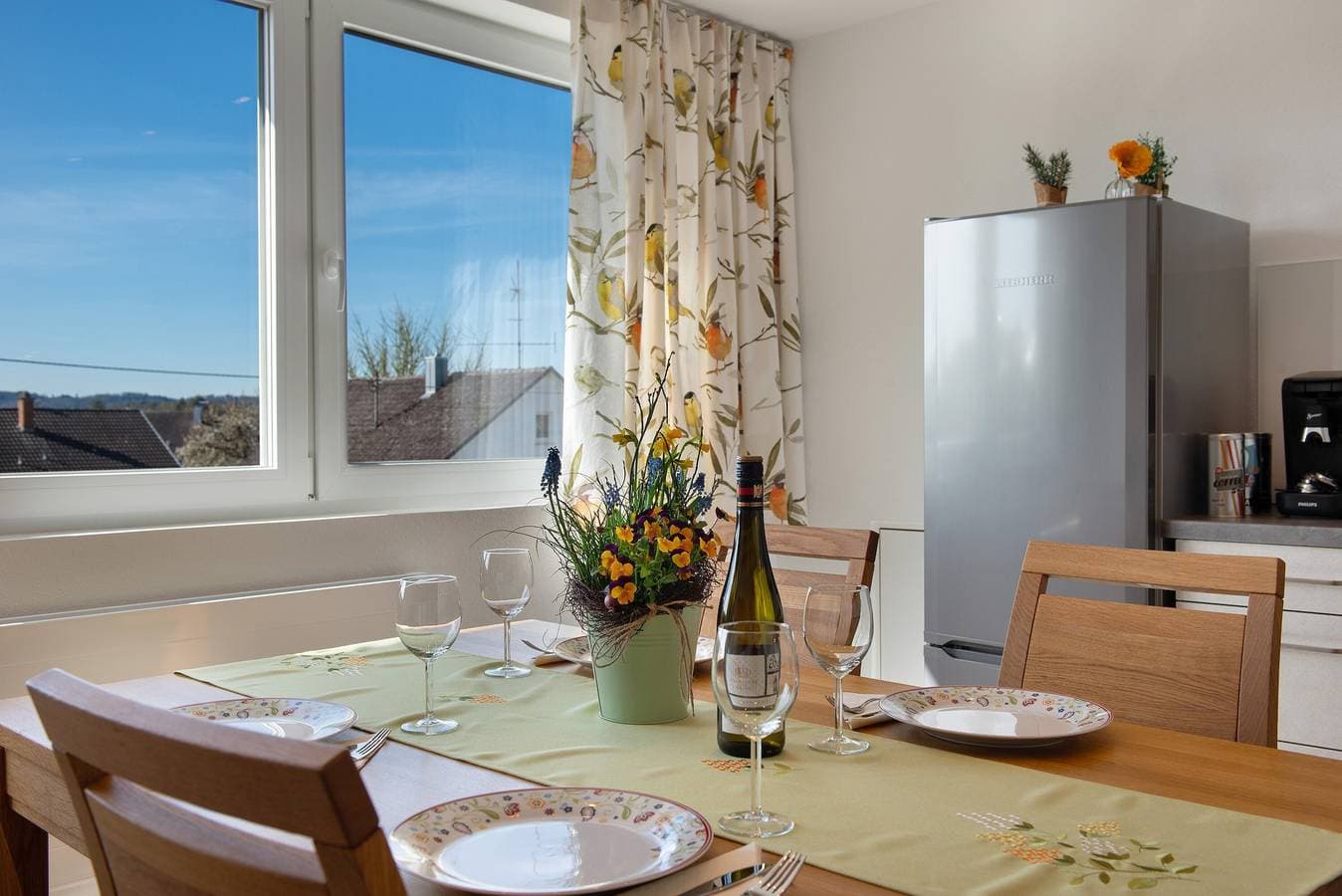 Foto 12 von 35: Ferienwohnung 'Das Kleine Glück' mit Bergblick, privater Terrasse und Wi-Fi