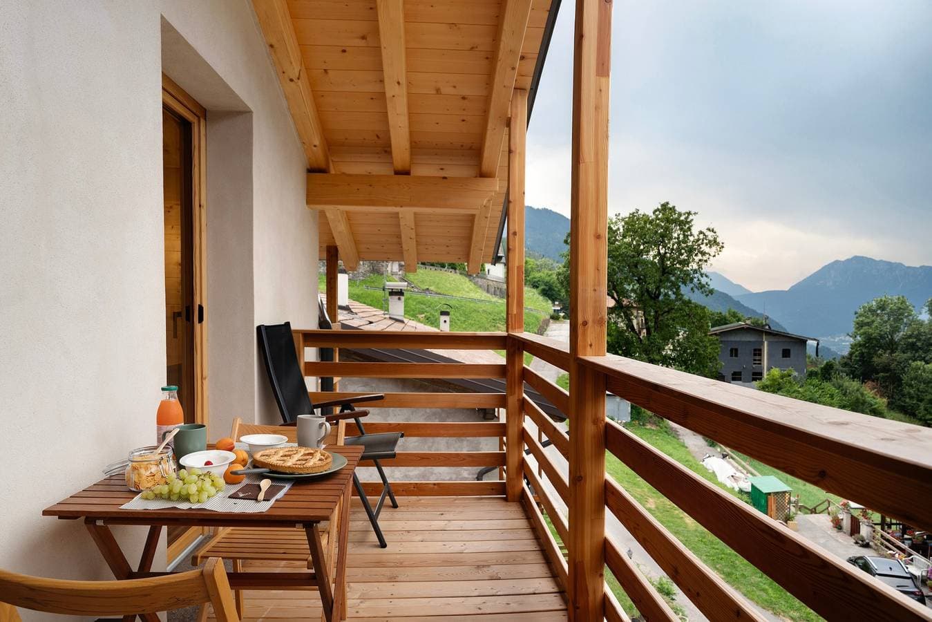 Foto 4 von 36: Chalet 'Bio Maso Nido Verde' mit Bergblick und Balkon