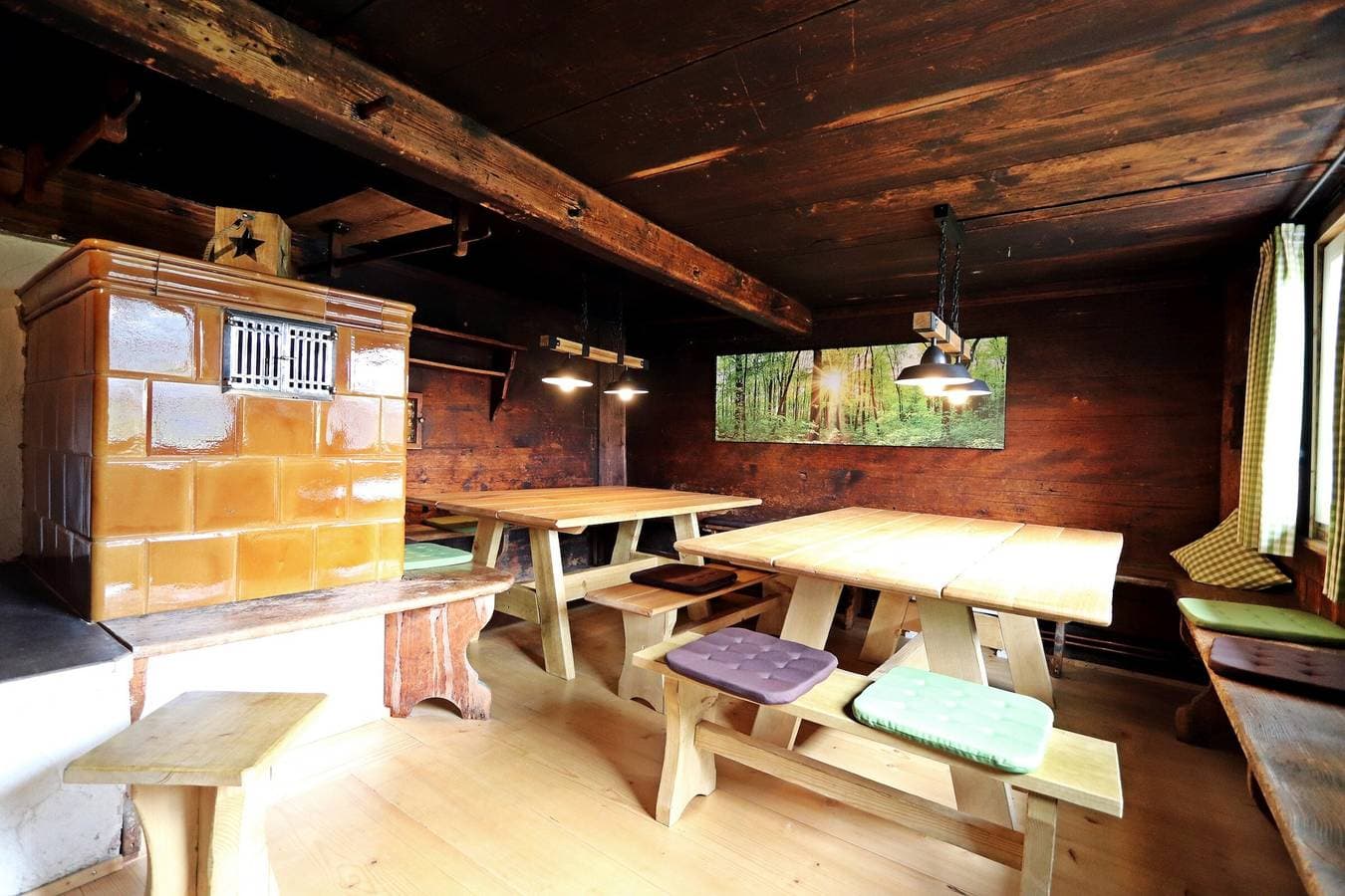 Foto 7 von 34: Kabine 'Ferienhütte Biobetrieb Lippenhof' mit Privatterrasse und Balkon