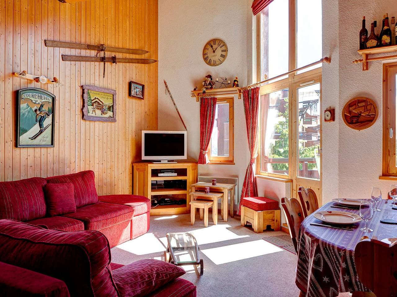 Helles Ski-in/Ski-out-Duplex für 9 Pers, Haustiere erlaubt 1