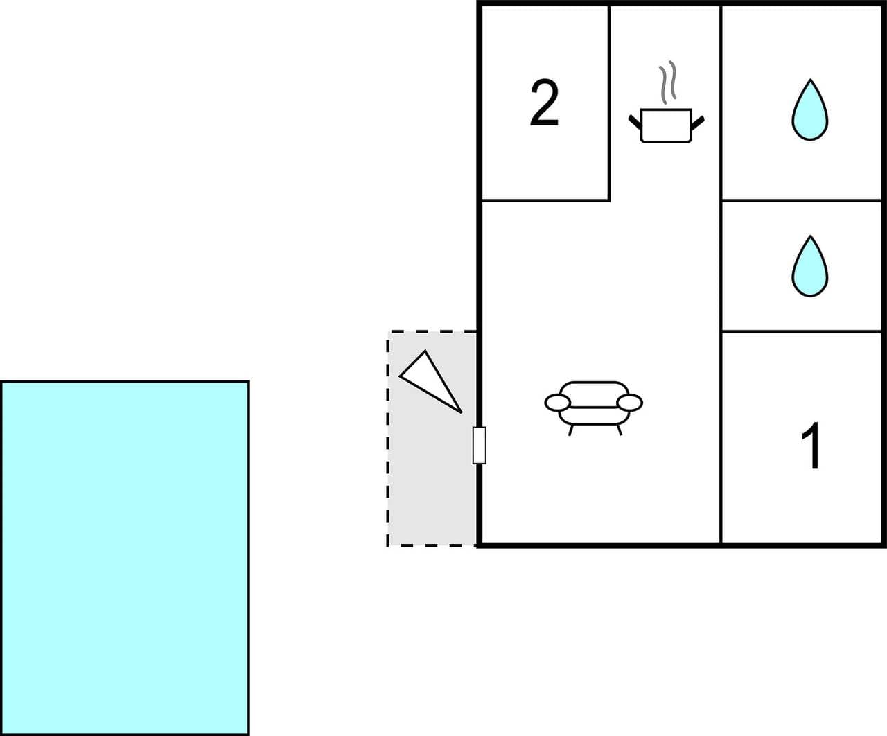 Foto 11 von 11: Parkplatz, Pool, Garten & Internet - Mieten Sie unsere Wohnung!