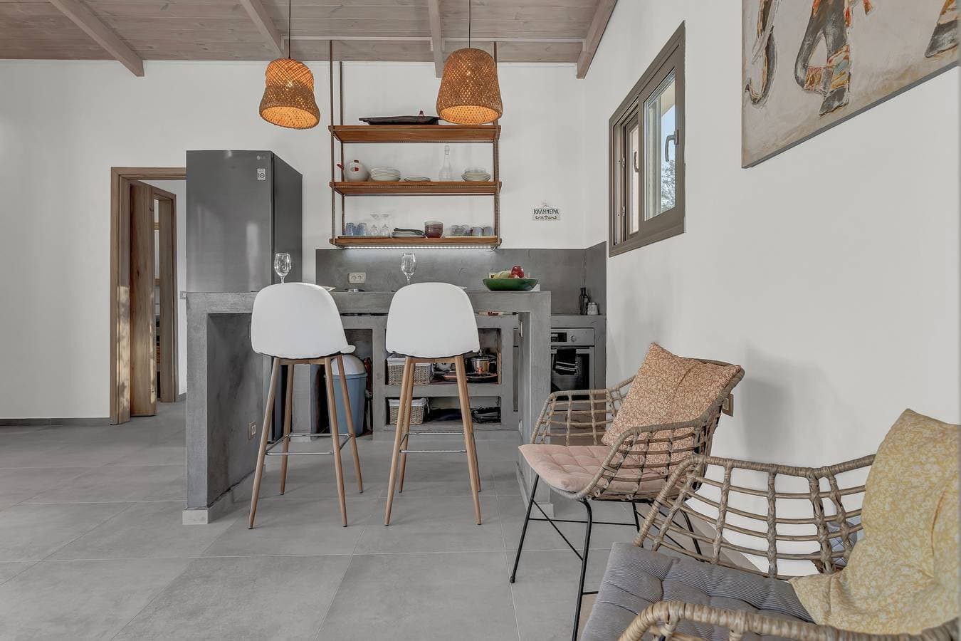 Foto 6 von 33: Ferienhaus 'Natura Oliva House' mit Bergblick, privater Terrasse und WLAN