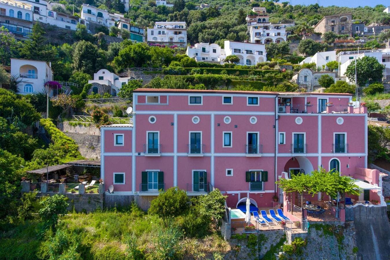 Foto 2 von 20: Palazzo Rocco Villa Red Moon in Love – Traumhafte Terrasse mit Meerblick an der Amalfiküste