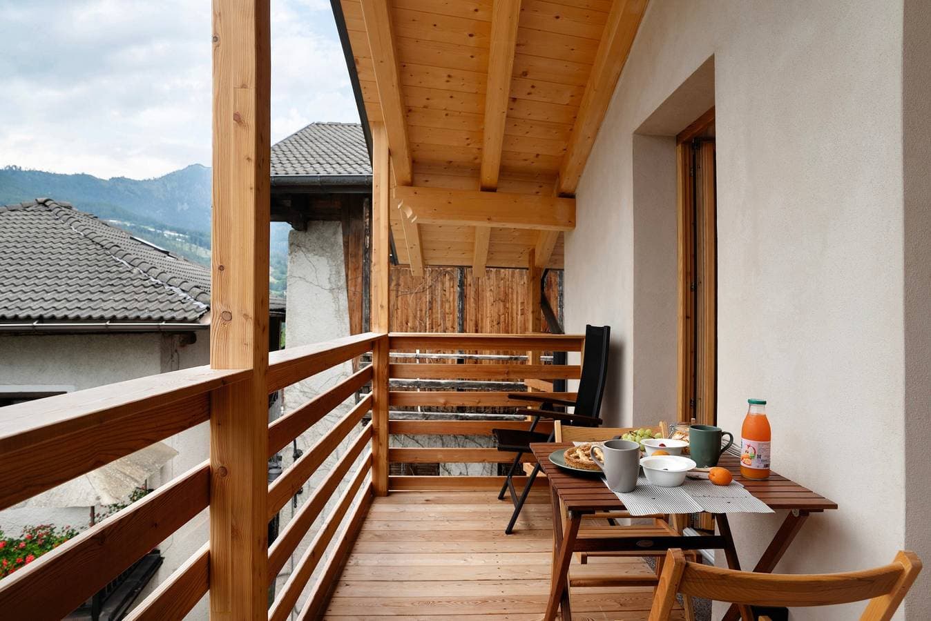 Foto 2 von 36: Chalet 'Bio Maso Nido Verde' mit Bergblick und Balkon
