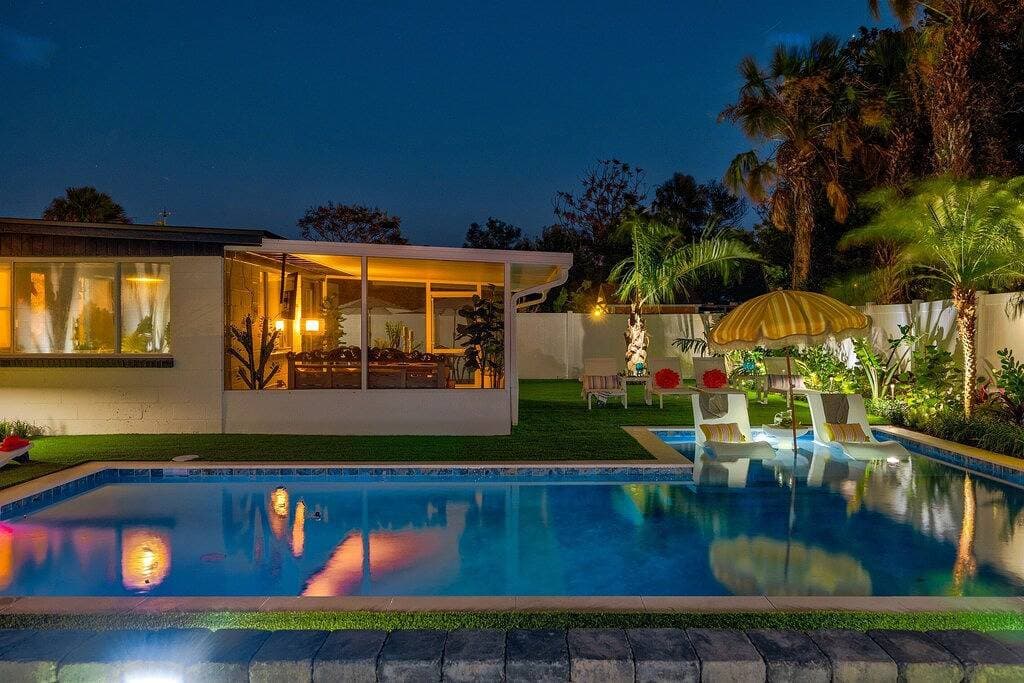Retro Retreat | Heated Pool + 5 Blocks to Beach 1