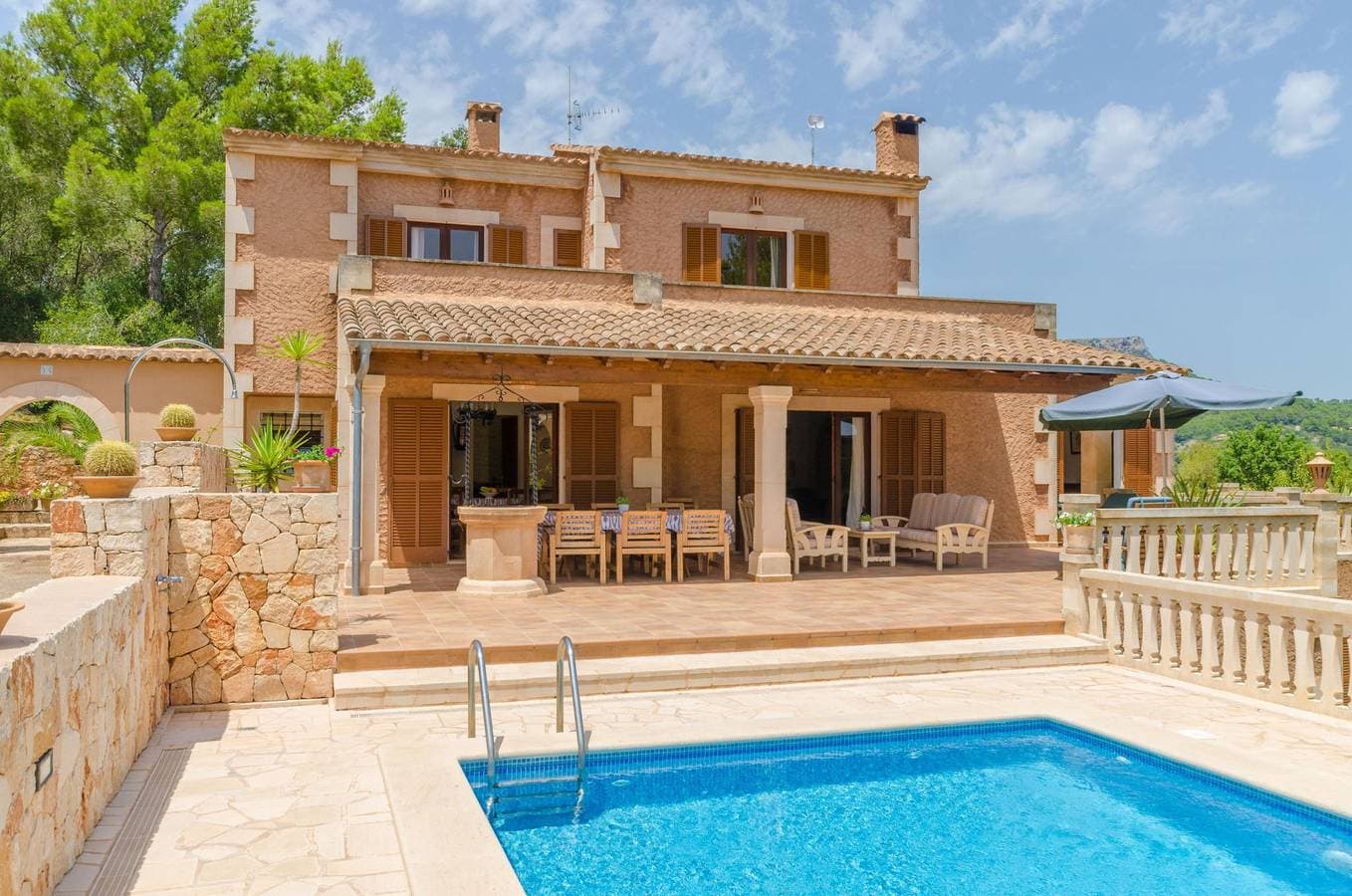 Foto 2 von 56: Es Turo De França - Ferienhaus mit privaten Pool in S'Horta. WiFi gratis